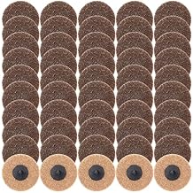 50 Pcs 3 Inch Sanding Discs Khaki Quick Change Sanding Discs Nylon Surface Conditioning Grinder Wheels for Angle Grinder, Stock and Rust Removal, Grinding, Deburring