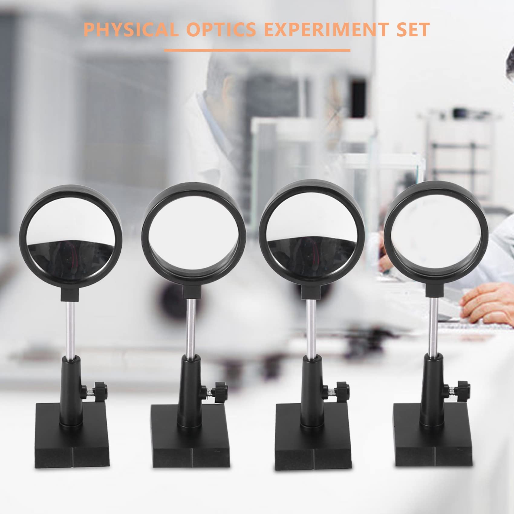 Juego de Experimentos de Óptica Física Lente Convexa Lente Cóncava Prisma Triangular Espejo Plano Lente Óptica un Espejo Convexo