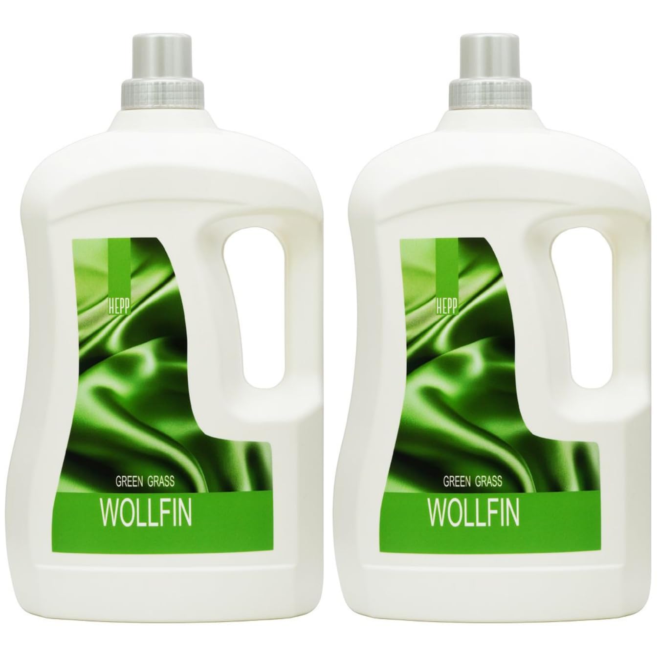 Hepp GmbH & Co KG – Wollfin green gras Flüssiges Feinwaschmittel-Konzentrat 6000 ml (2 x 3000 ml Henkelflasche) 228 WL
