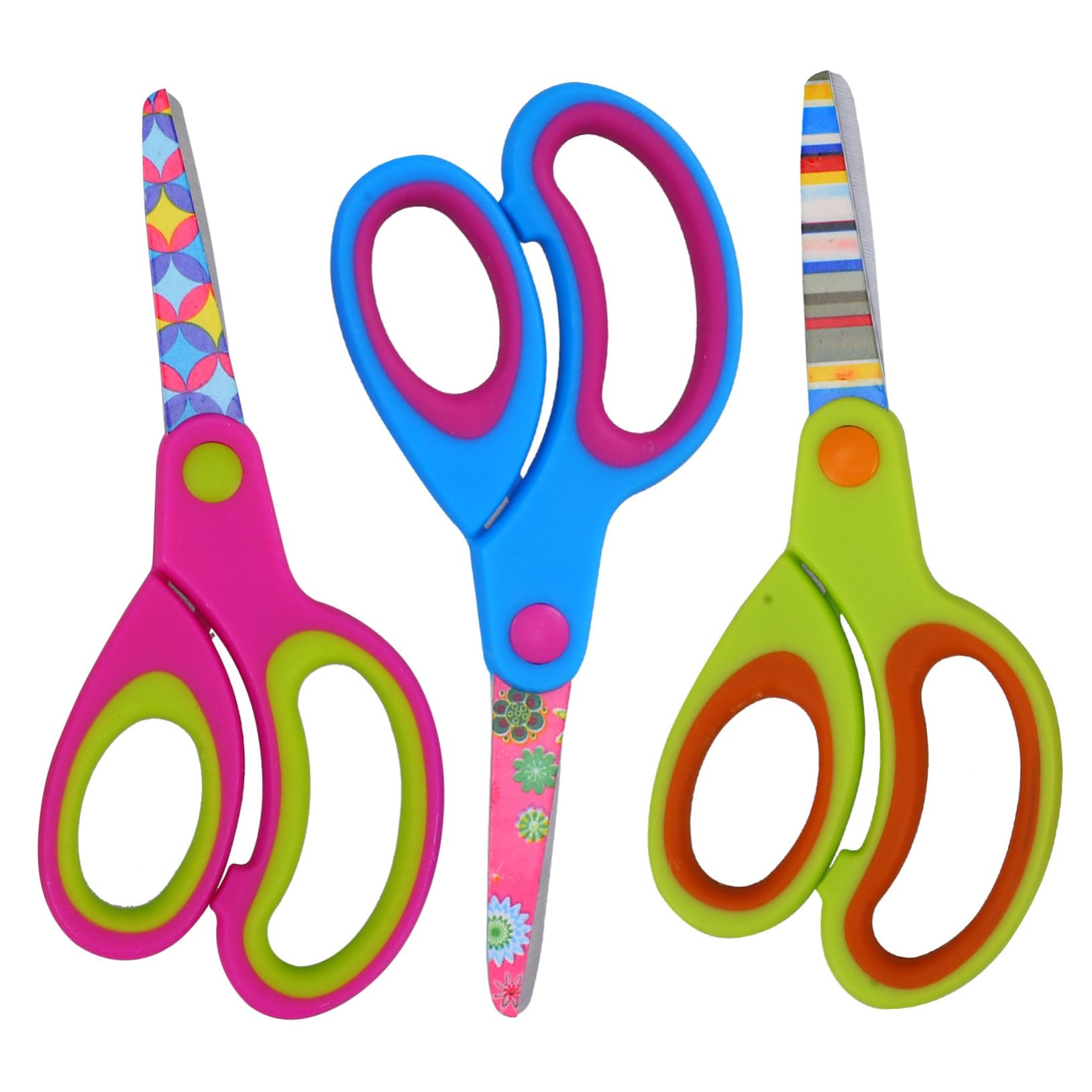 Operitacx 5 Ensembles Lot De Ciseaux Créatifs Multifonctions Pour Garçon Fille Petits Outils De Découpe Pour Travaux Manuels Et Scrapbooking Adaptés Aux Garçons Et Filles 3 Pièces * 5