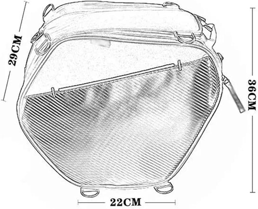 Amazon | オートバイサドルバッグ防水旅行荷物テールパック