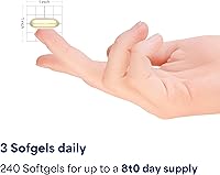 Vista 5 de Puritan's Pride Premium Triple Active Omega 3-6-9 Aceites de pescado, lino y borraja, suplemento dietético para apoyo de salud cardíaca