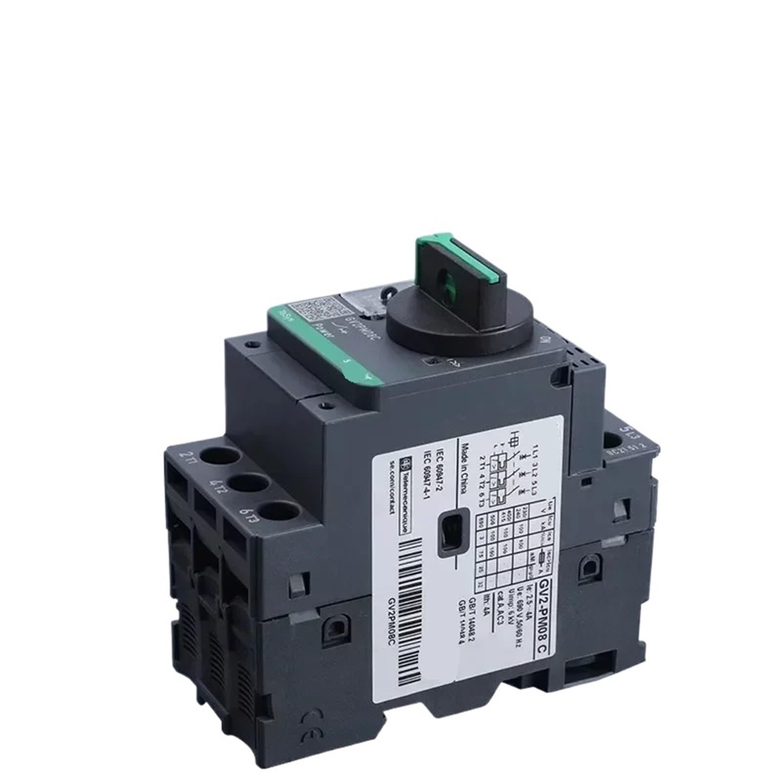 GV2 Motor Circuit Breaker Type GV2PM0 GV2PM Circuit Breaker 1Pcs(GV2PM06C 1-1.6A)
