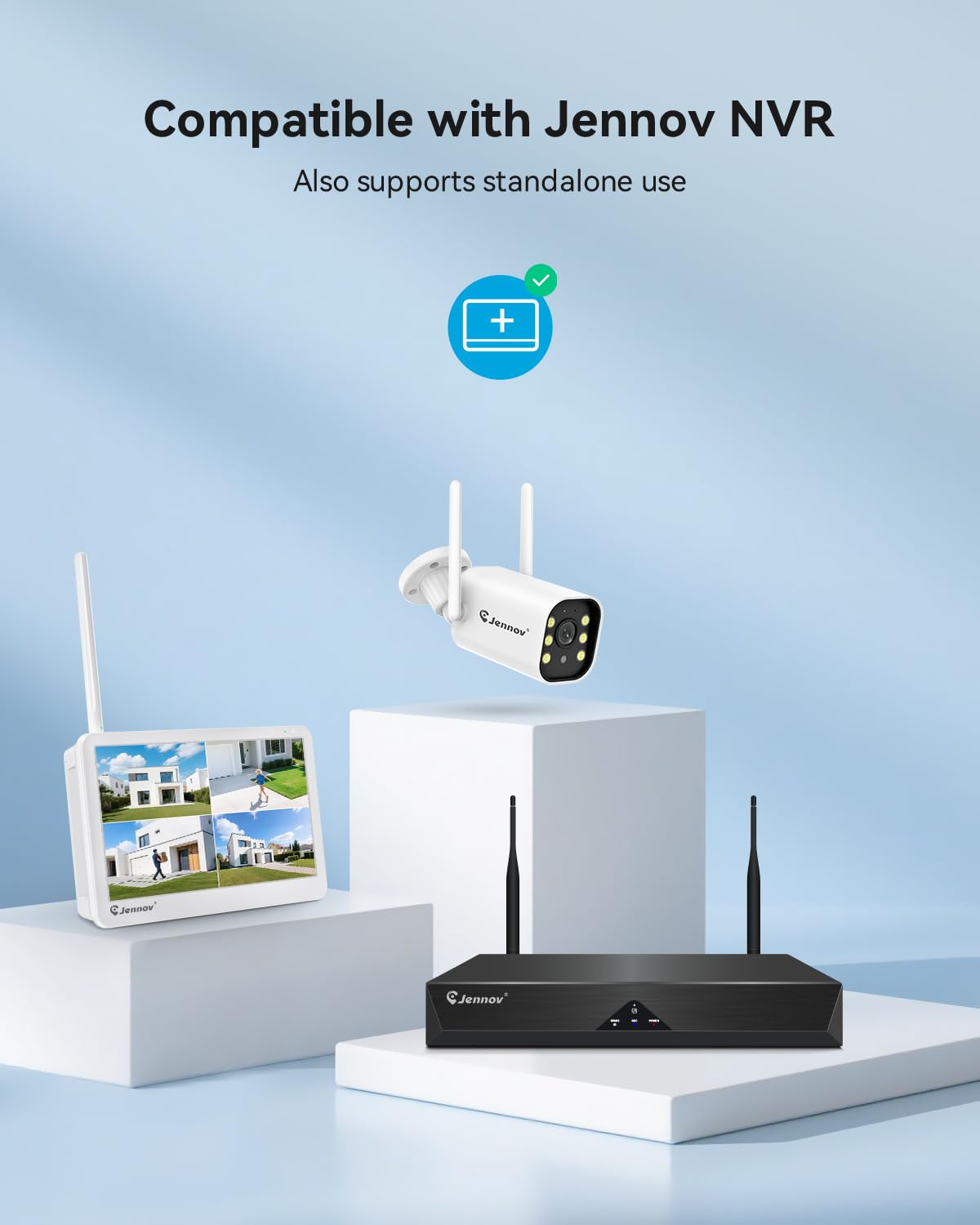 Jennov 5MP cámara de vigilancia WiFi