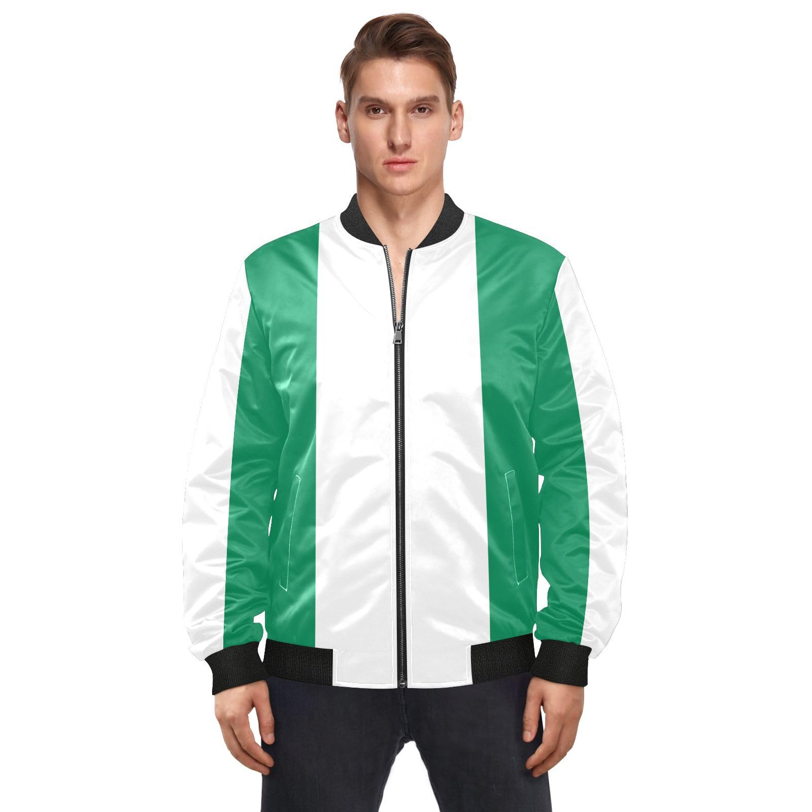 National Flag Of Nigeria Men's Jackets Windbreaker Windproof Waterproof Coats For Men Soft Shell Work Jacket M