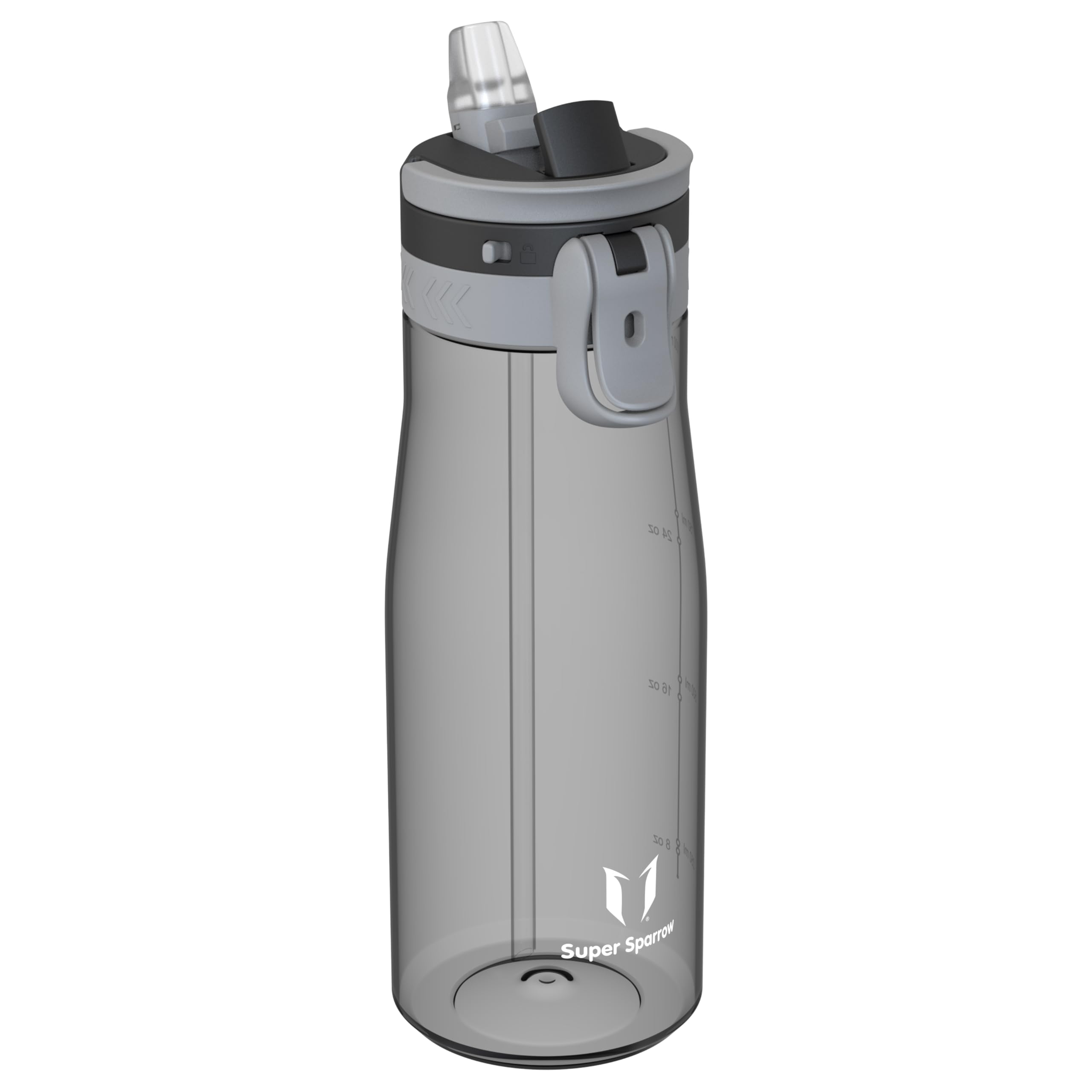 Sparrow Borraccia - 500ml, 750ml, 1L - TouchFlow Bottiglia Senza BPA - Senza Perdite Borraccia Cannuccia - Borracce Sportiva Flusso Rapido Con Un Clic per Scuola, All'aperto