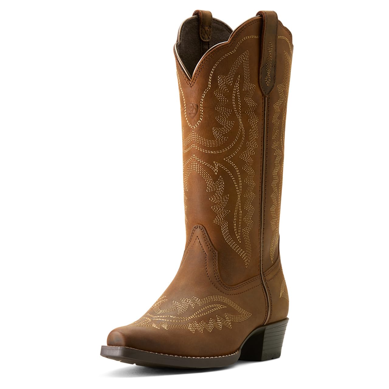 Distressed Brown Ariat Girls 11" Snip Toe Western Boots