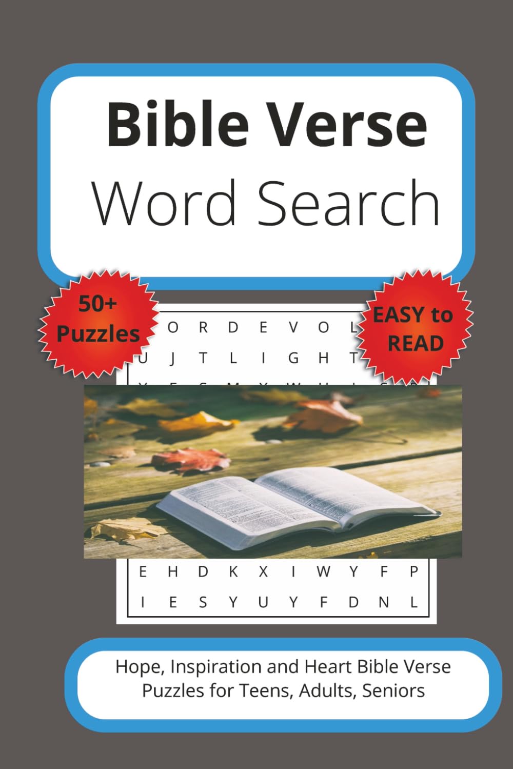 Bible Verse Word Search: Hope, Inspiration and Heart: Bible verse word search, Bible verse word search puzzles for adults, 6x9 inches, 110 pages, ... search book, Gifts for Teens, Adults, Seniors