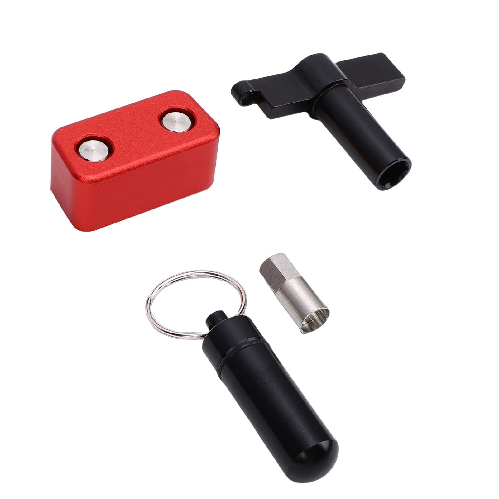 Vikye Blocco Antifurto Porta OBD Universale, Strumento di Blocco Porta Diagnostica in Lega di Alluminio con Protezione Antiurto, per Sicurezza Camion SUV Auto 12V