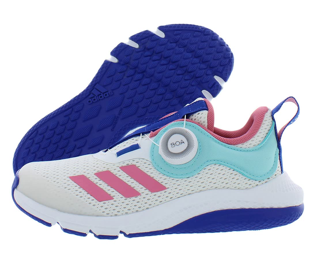 adidas Activeflex Boa Girls Shoes Size 11.5, Color: White/Blue