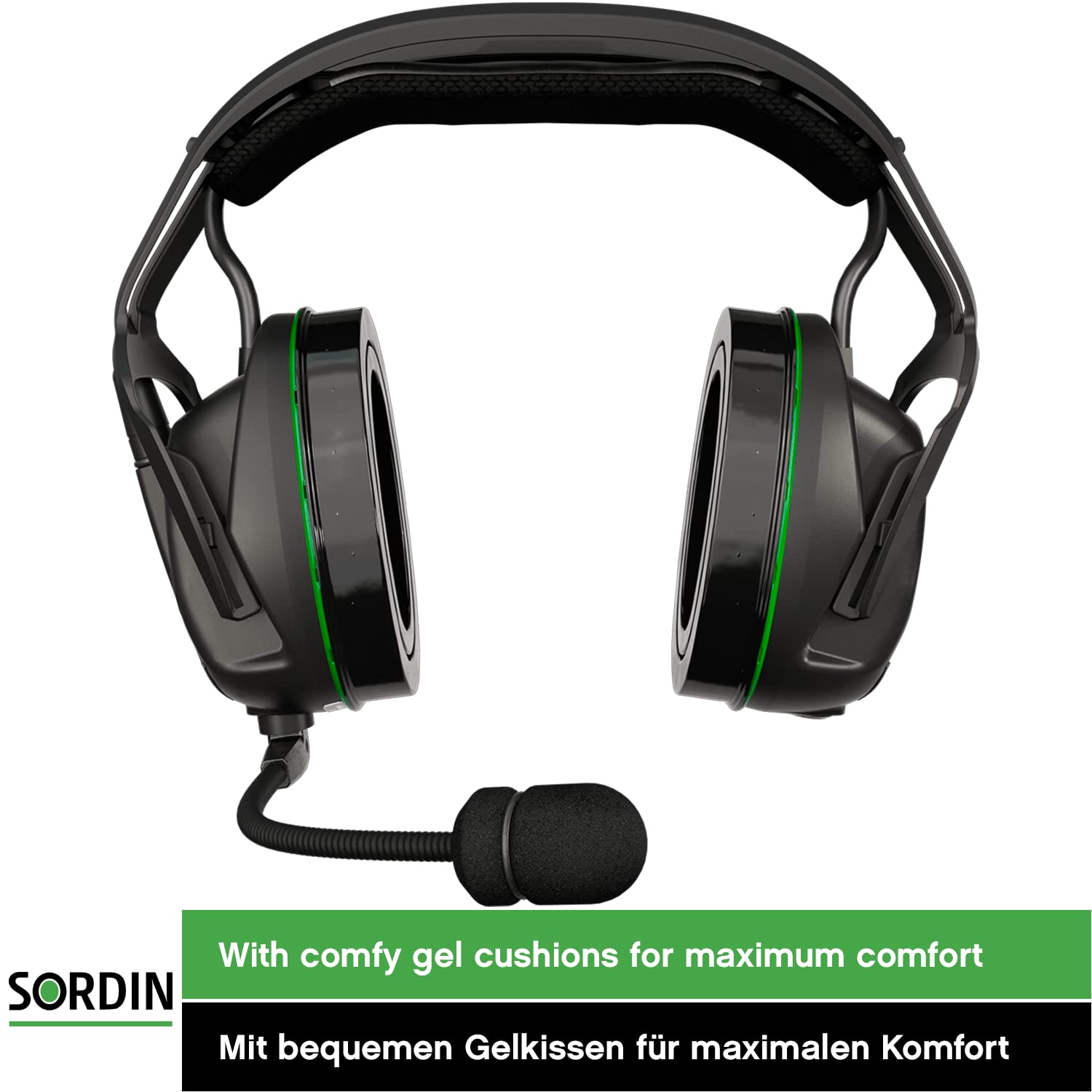 Sordin Share Gehörschutz - aktiver Gehörschützer mit Netzwerk-Kommunikation - EN 352 - mit Sprach-Assistent & FM-Radio