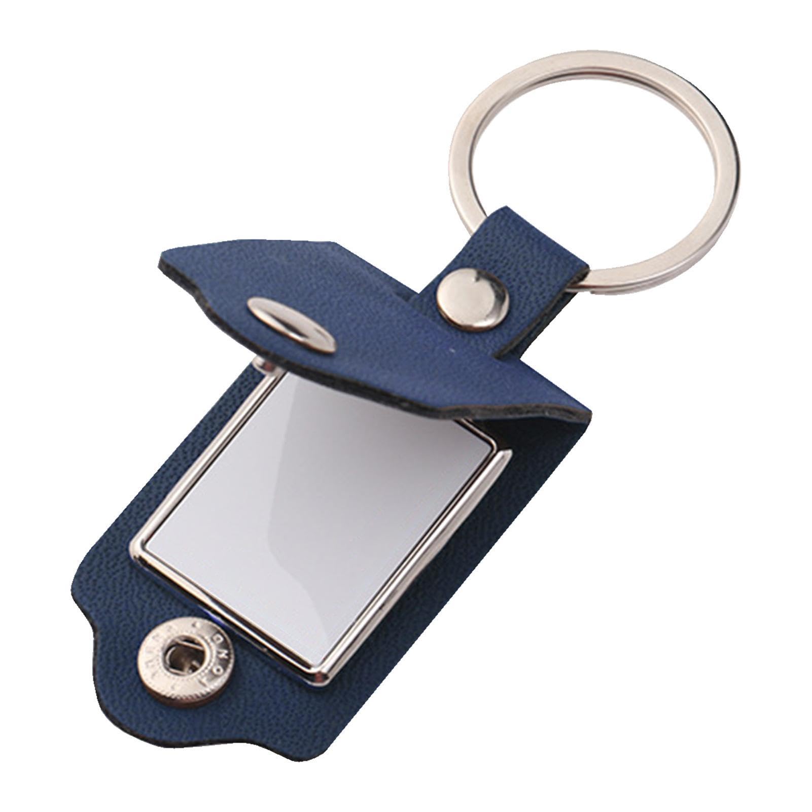Opilroyn Photo Frame Keychain - Pu Alloy Keychain Photo Holder, Key Case Photo Pendant | Picture Keychain, Photo Keychain, Easy Carrying Keyring Supplies for Purse Backpacks Decoration