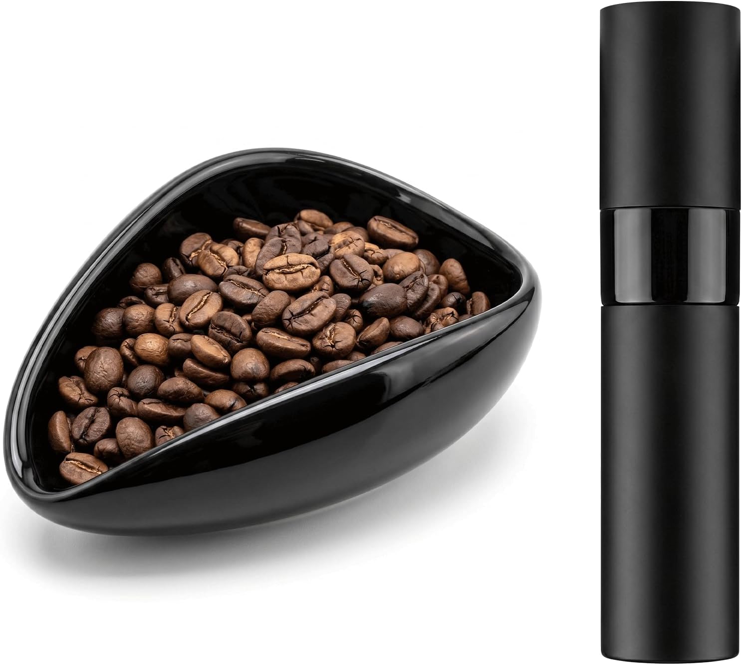 Ceramic Coffee Dosing Cup Set, Black