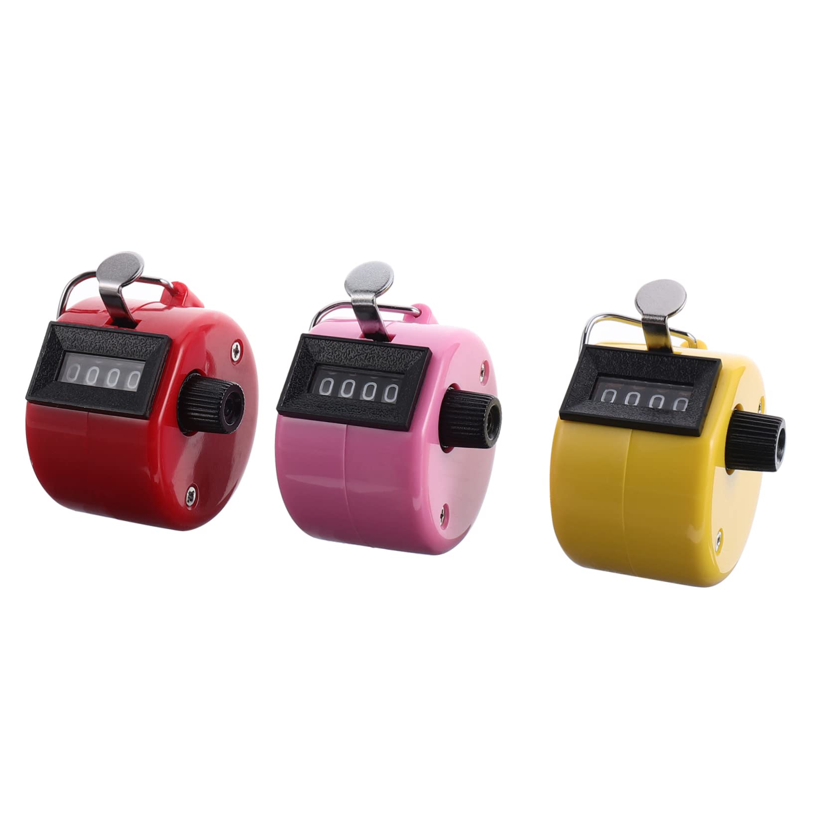 Gogogmee 3Pcs Hand Held Tally Counter Manual Clicker for Sports and Events to Zero Clearing Function for Easy Resets