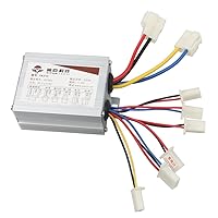 Vista 9 de Controlador 36v 1000w para scooter de motor eléctrico cepillado con terminal de conector de batería blanco