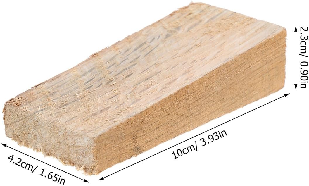 Toddmomy Wooden Hoe Head Fixing Wedges Garden Hoe Parts Replacement 12pcs image 2