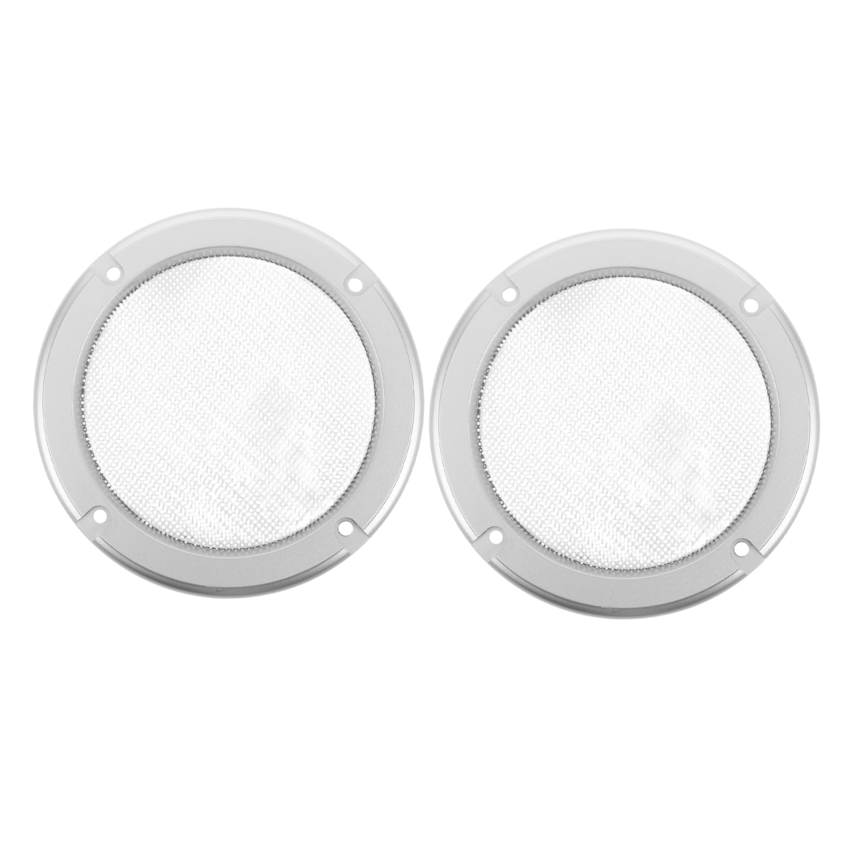 Abaodam 2pcs Speaker Grill Covers Durable Metal Mesh Protectors for Home Car Audio Stylish Ring with Mesh Design Easy Installation Reliable Protection