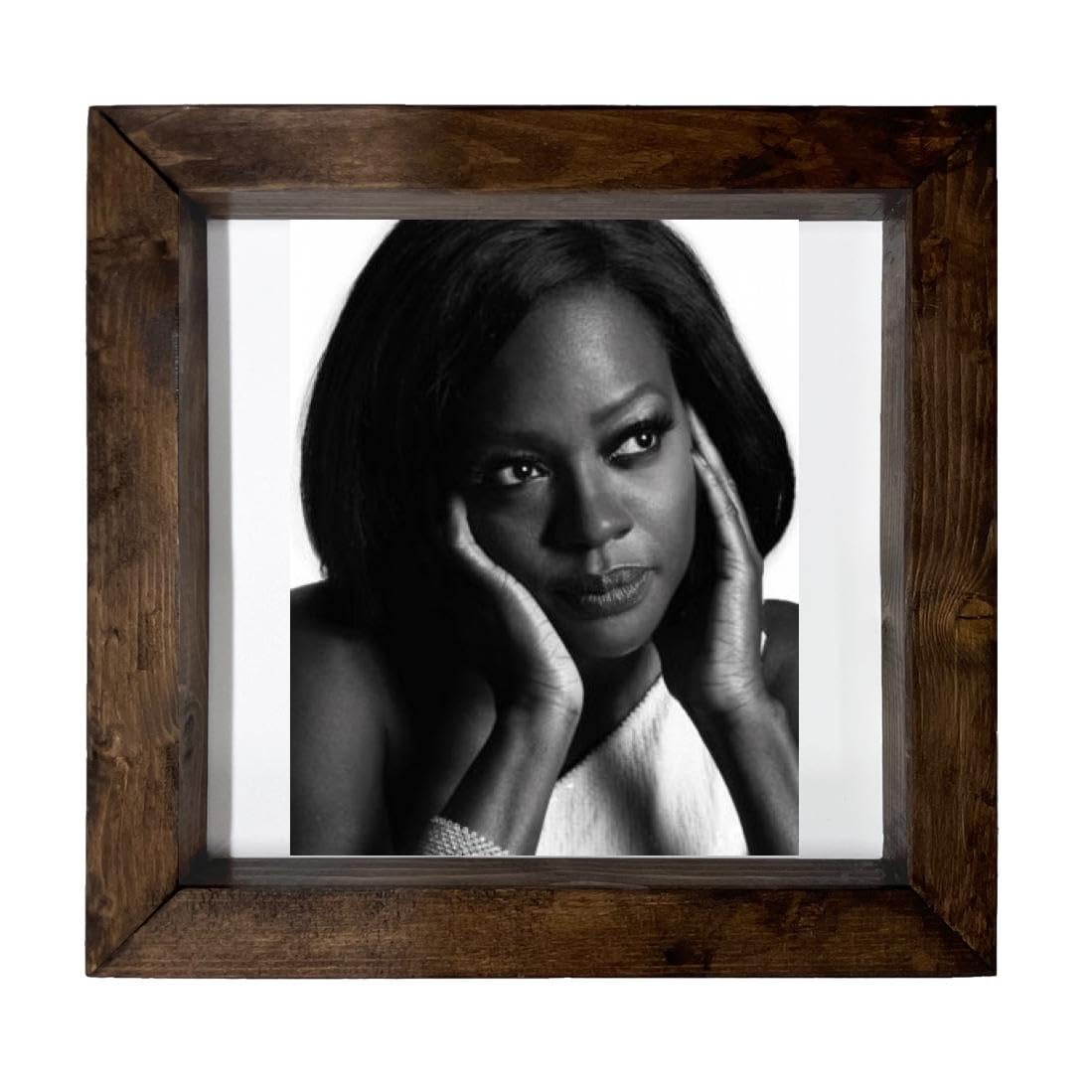 Boss Hog Viola Davis - 6X6 Full Color Photo Sign With Wood Frame PTR #PDI995513