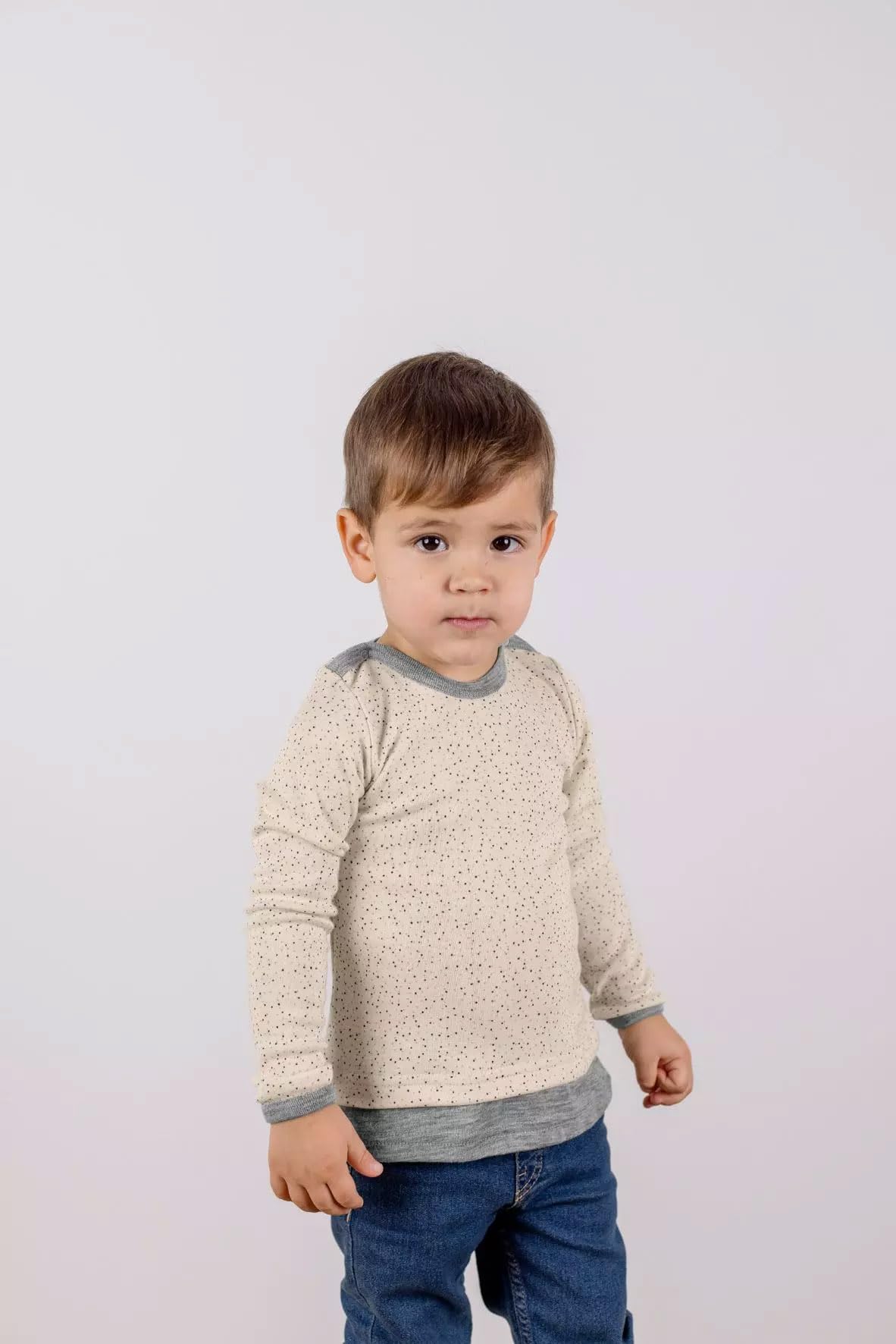 Engel Natur Baby/Kinder Pullover aus Wolle-Seide