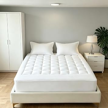 Cloudlift Mattress Topper, Premium Quilted 1000gsm Luxury Extra Thick Mattress Topper - Breathable & Fluffy Soft, Deep Pocket Bed Cover Fits 8-21 Inch Mattresses King