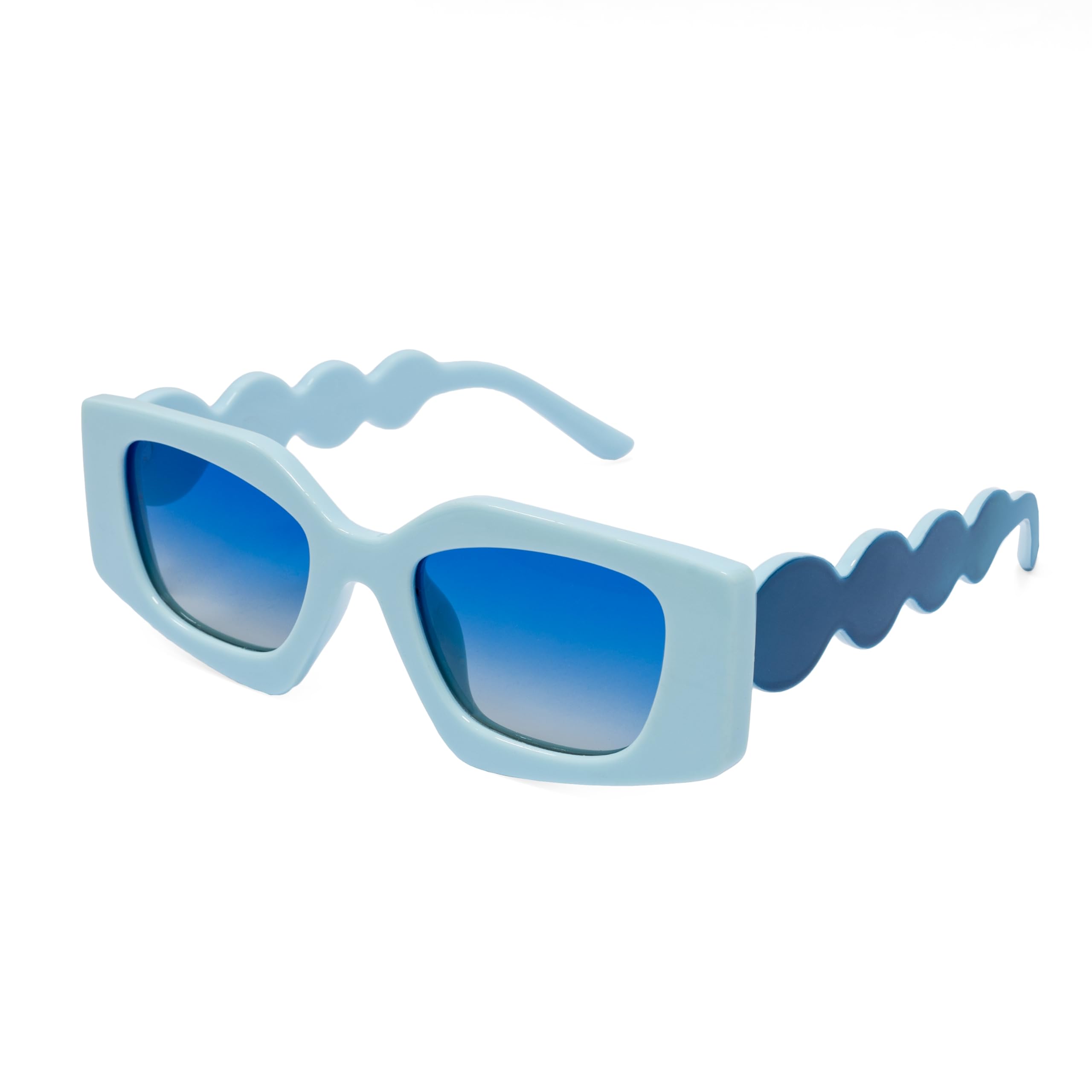 Fisura Unisex Dreams Blue - Women’s Polarised Sunglasses Sweet Dreams – Blue Uv400 Shades With Metal Case, Pouch & Cloth – Creative Gift For Her