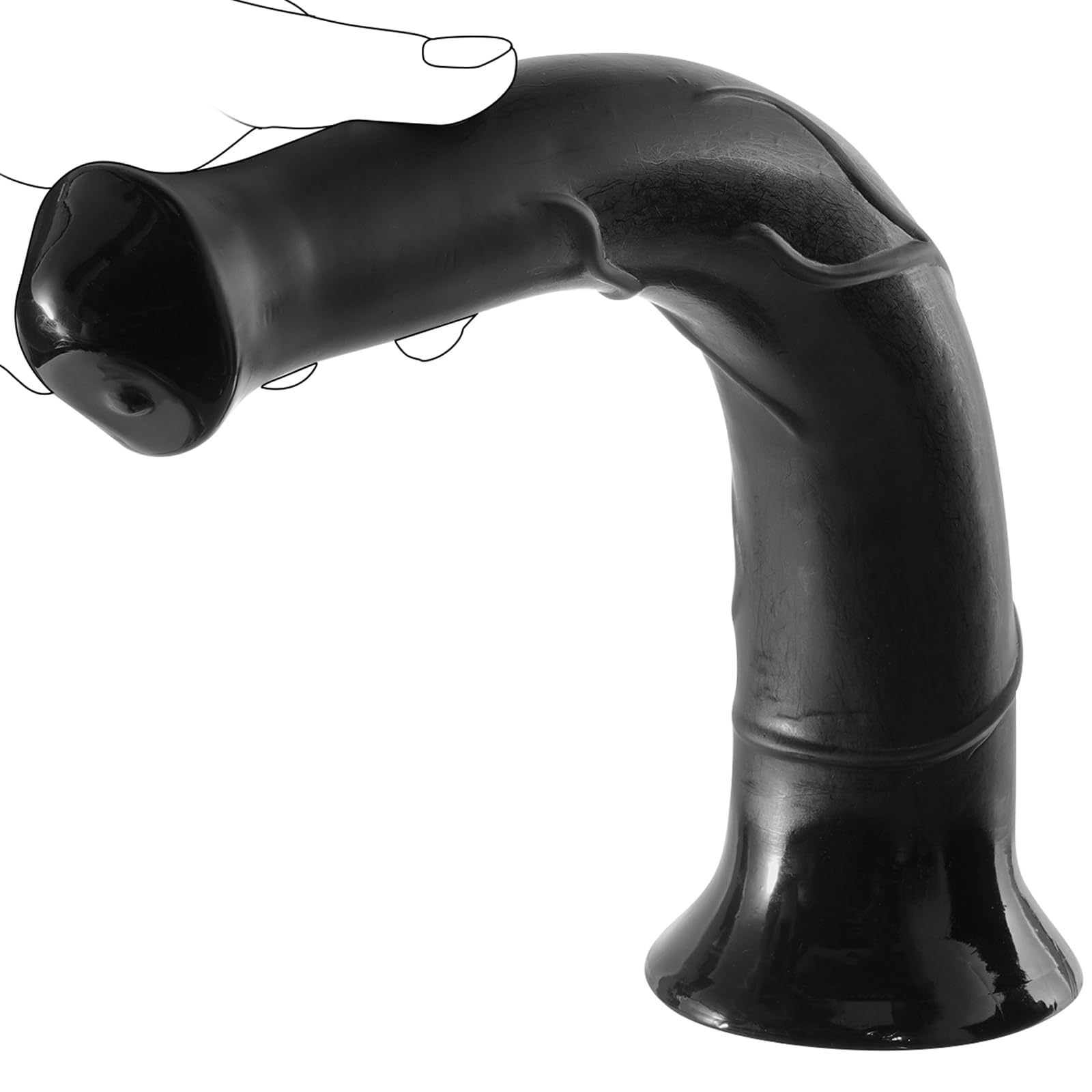 Consolador realista de caballo, súper largo de 15.75 pulgadas, enormes y gruesos, juguete sexual para punto G con bolsa de succión, juguete para adultos para mujeres y hombres, masturbación homosexual