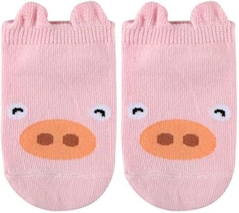 Amazon Co Jp 子供用靴下 ブランドの綿の赤ん坊の靴下豚のアヒル漫画動物3dデザイン子供の靴下女の子 男の子の贈り物 Color Pig Size 0 To 1t ファッション