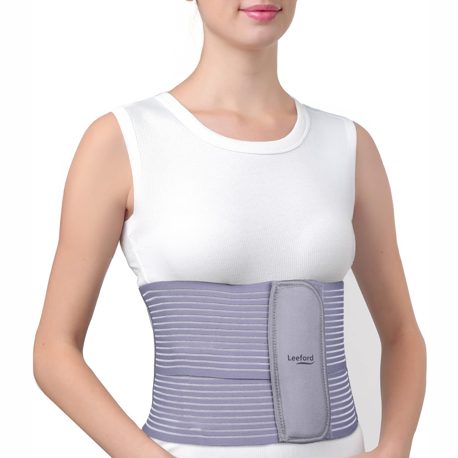 Leeford Post Pregnancy Abdominal Belt After Delivery | Tummy Reduction Belly Support Belt for Women & Men | Stomach Belt for Men and Women | Lower Back Pain Relief - Ideal for Slimming Waist-Grey L (B0CNCVT61V) Amazon Price History, Amazon Price Tracker