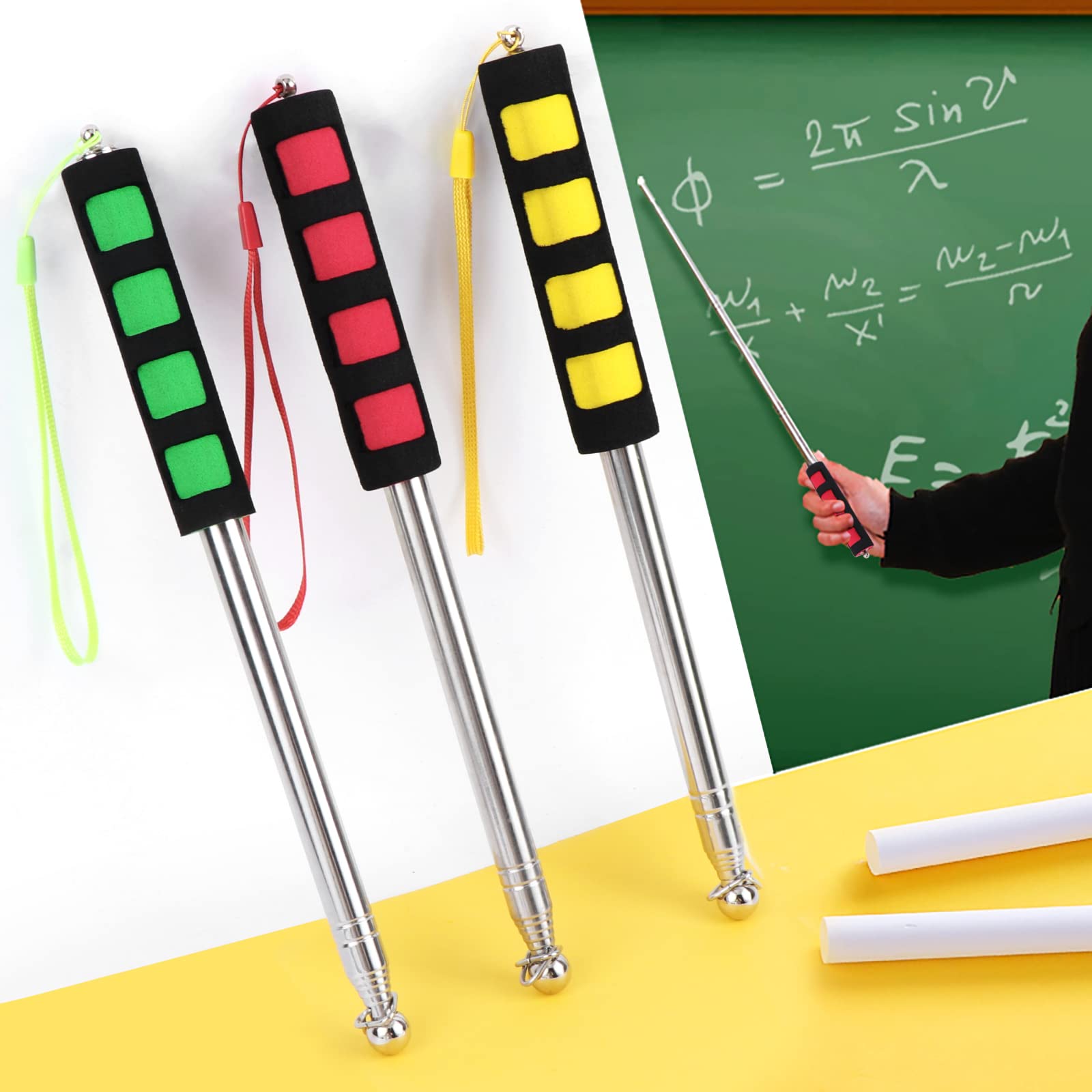 2 Pezzi Aste Bandiera Telescopiche In Acciaio Inox - Estensibili, Leggere, Manico Antiscivolo