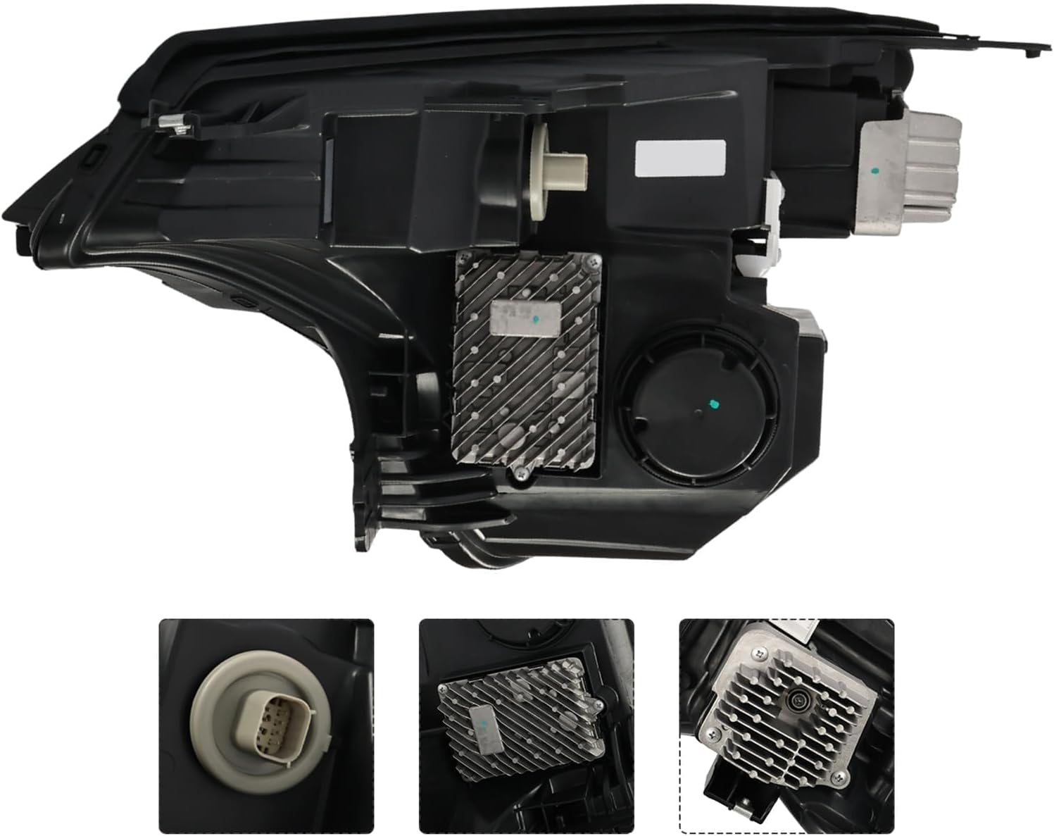 Headlight Assembly Passenger Side Compatible with Trailblazer RS/LT/LS/Activ 2024-2025 w/DRL Front Right Projector Headlamp Light 42889648