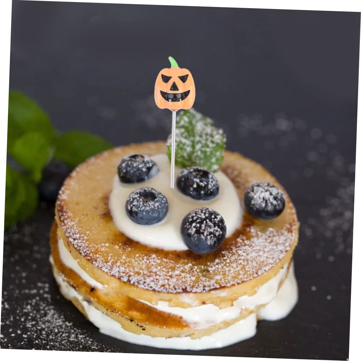 Mikinona 4pcs Stainless Steel Cake Testing Needles Baking Tool Biscuit Test Pin Pumpkin Head Shape