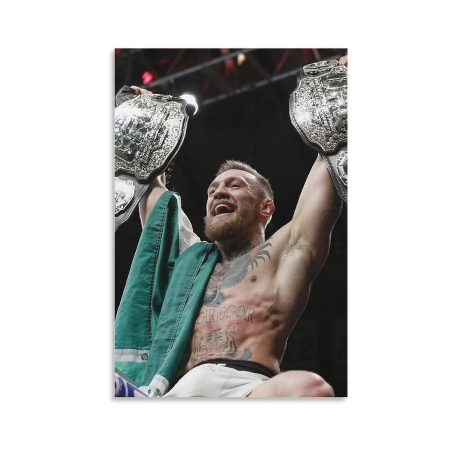 ASUIU Conor McGregor Canvas Poster Picture Print Wall Art Poster Painting Canvas Posters Artworks Room Aesthetic 16x24inch(40x60cm)