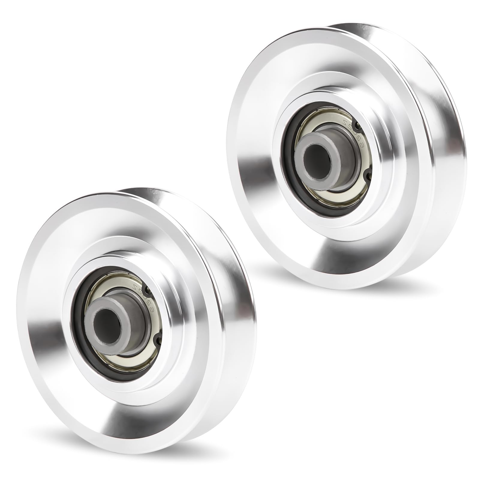 Aluminum Cable Machine Pulley Wheels - 2 PCS -10
