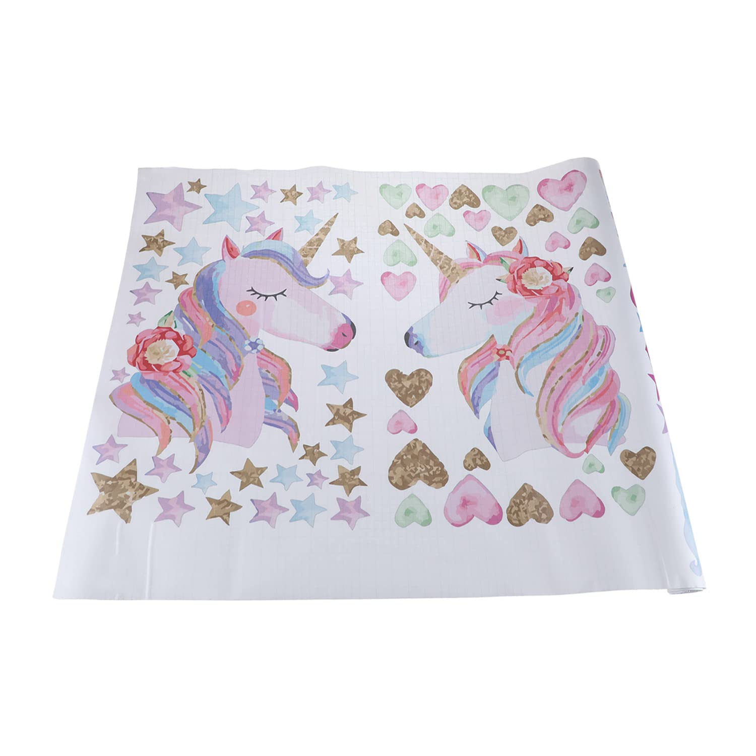 Unicorn Love Image Wall Sticker - Amazingly Beautiful And Mystical Stickers - Colorful And Uplifting Decoration Idea