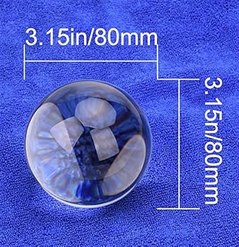 Amazon.co.jp: 80mm水晶立場が付いている写真のマジックレンズの球