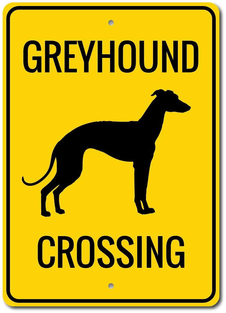TNND Greyhound Gift Greyhound Sign Greyhound Decor Greyhound Owner Tin Sign 8x12 inch