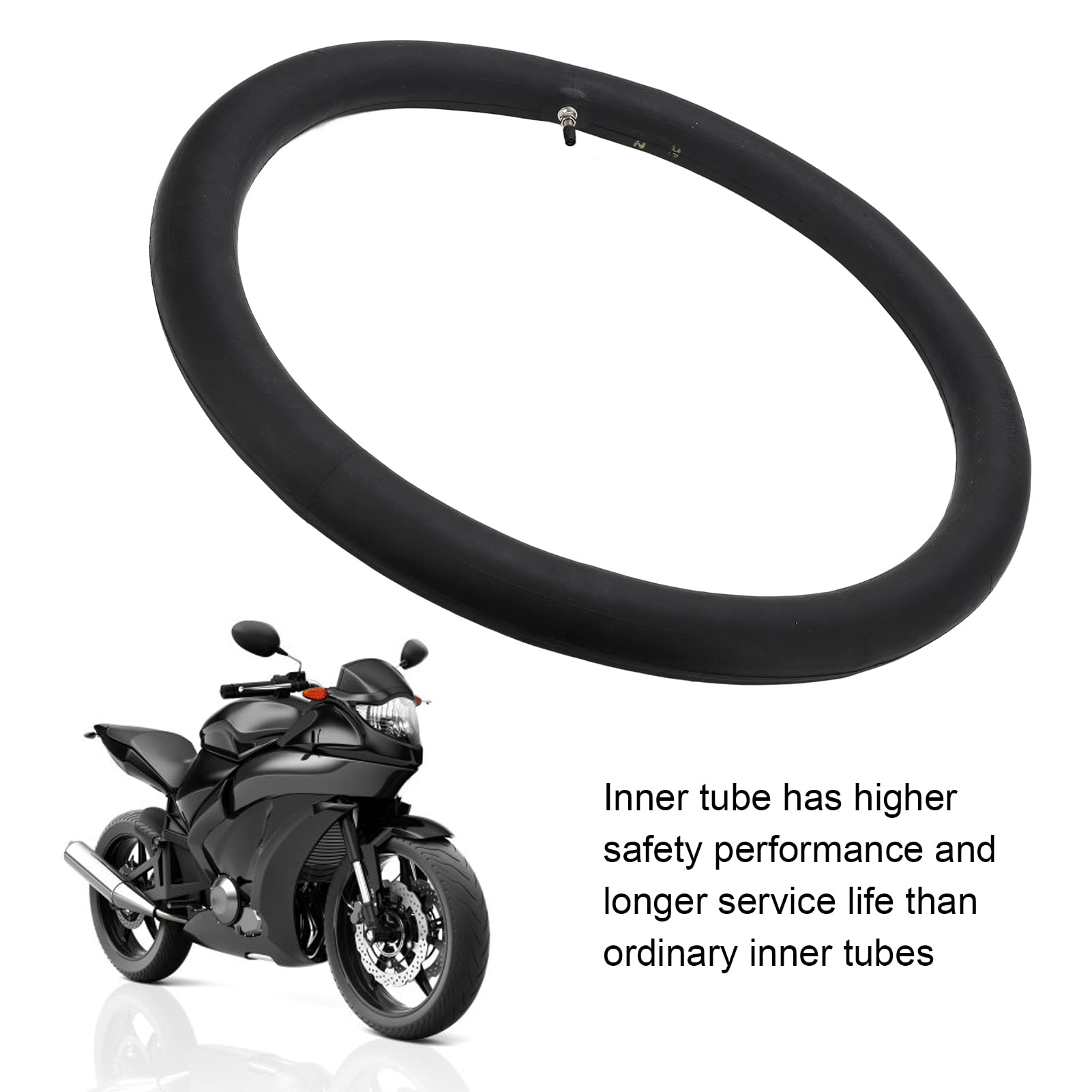 Chambre Cross Chambre à Air 3.00-12 Pour Moto Hors Route - Valve TR4 - Compatible CRF50/XR70, TTR90, DRZ100, TaoTao - RUTU Chambre A Air Moto 90/90/21 - 7