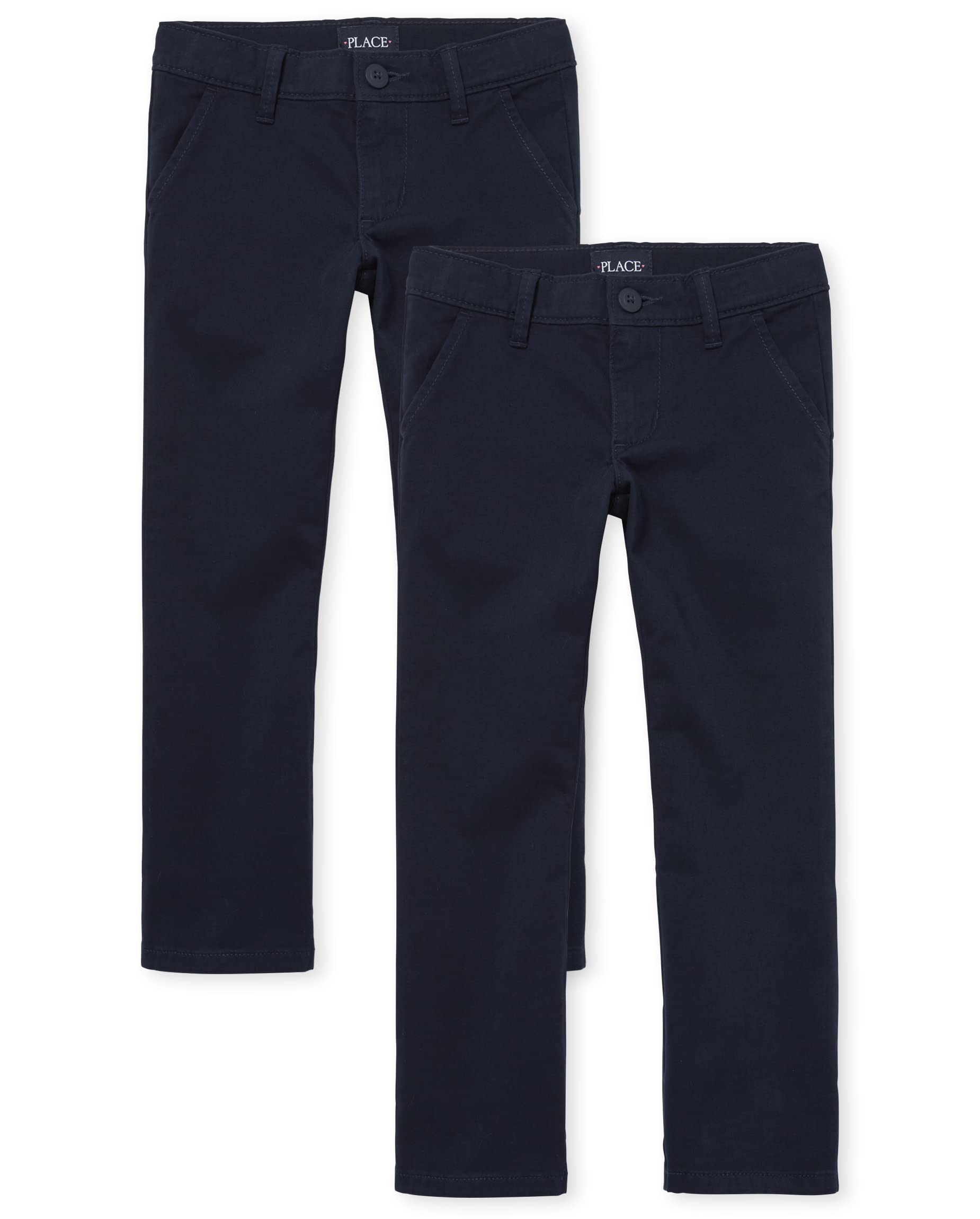 Children's Place Girls' Uniform Bootcut Chino Pants Tidal 