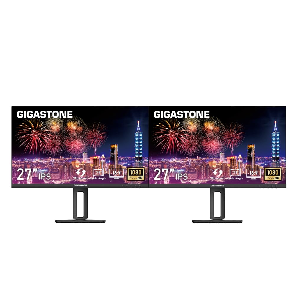 Amazon.com: Gigastone 27 inch IPS Monitor 2-Pack, 100Hz FHD 1920 x