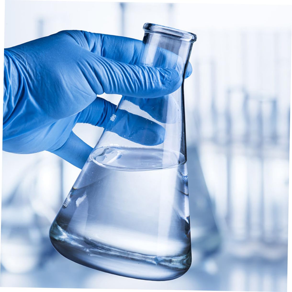 Conjunto de 4 Matraces Cónicos de Vidrio de Borosilicato para Experimentos en Clase de Química Medición Precisa y Diseño Práctico para Estudiantes