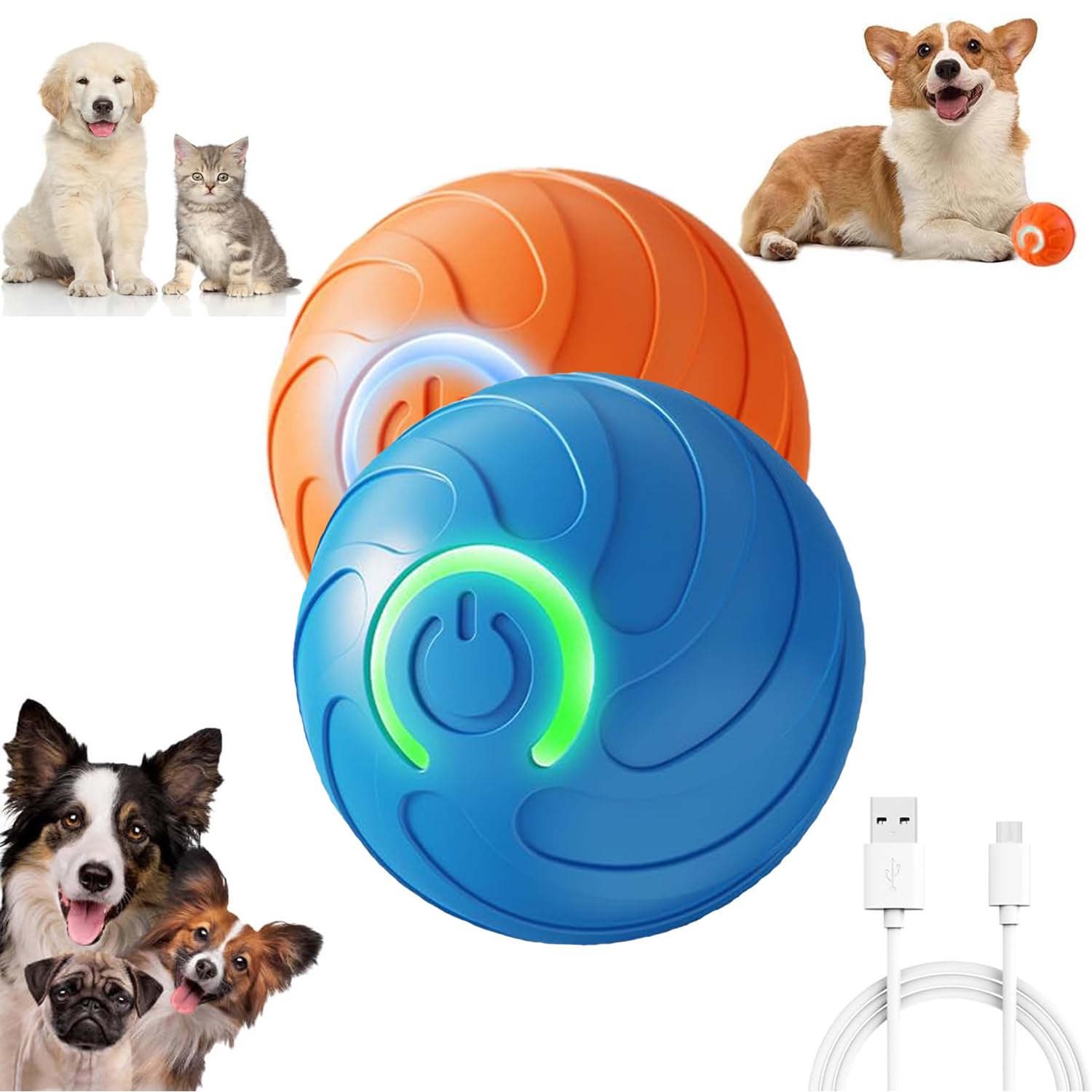 Smart Jumping Ball for Dogs Smart Jumping Ball Dog Toy Shaky Balls Toy for Dogs Vibrating Dog Balls
