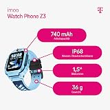 imoo Kids Watch Z3 Smartwatch für Kinder, GPS und Telefonfunktion, Datenschutz & Eltern-App, Lange Akkulaufzeit, SOS, wasserdicht, Telekom SIM-Karte, 30 € Amazon-Gutschein nach Registrierung (blau) - 2