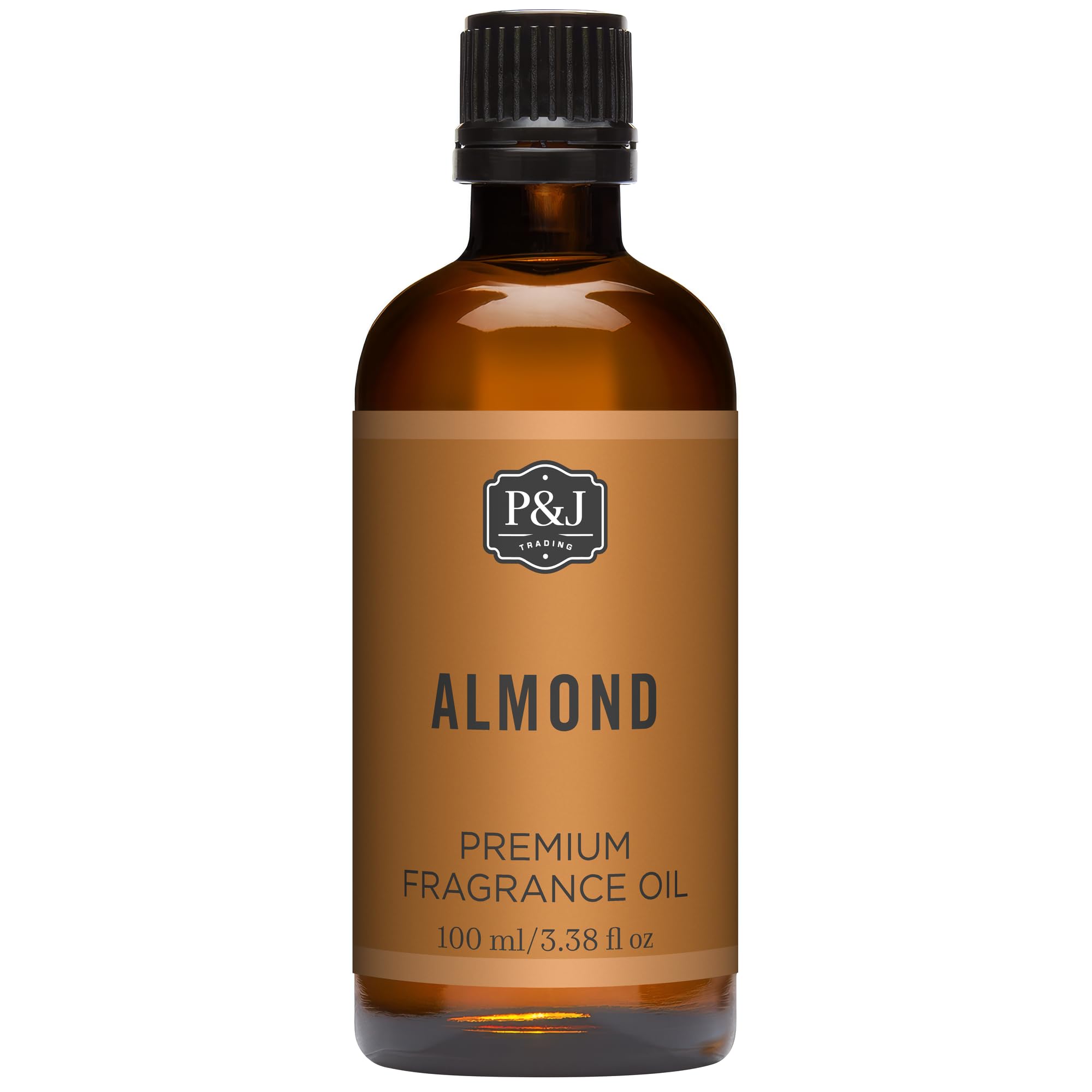 P&amp;J Trading - Almond Scented Oil 100ml - Fragrance Oil for Candle Making, Soap Making, Diffuser Oils