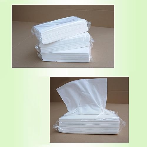 Miniatura 7 de 100 hojas de recambios de pañuelos de automóvil, pañuelos faciales desechables, servilletas de toalla facial, papel blanco, 600 hojas, 6 paquetes