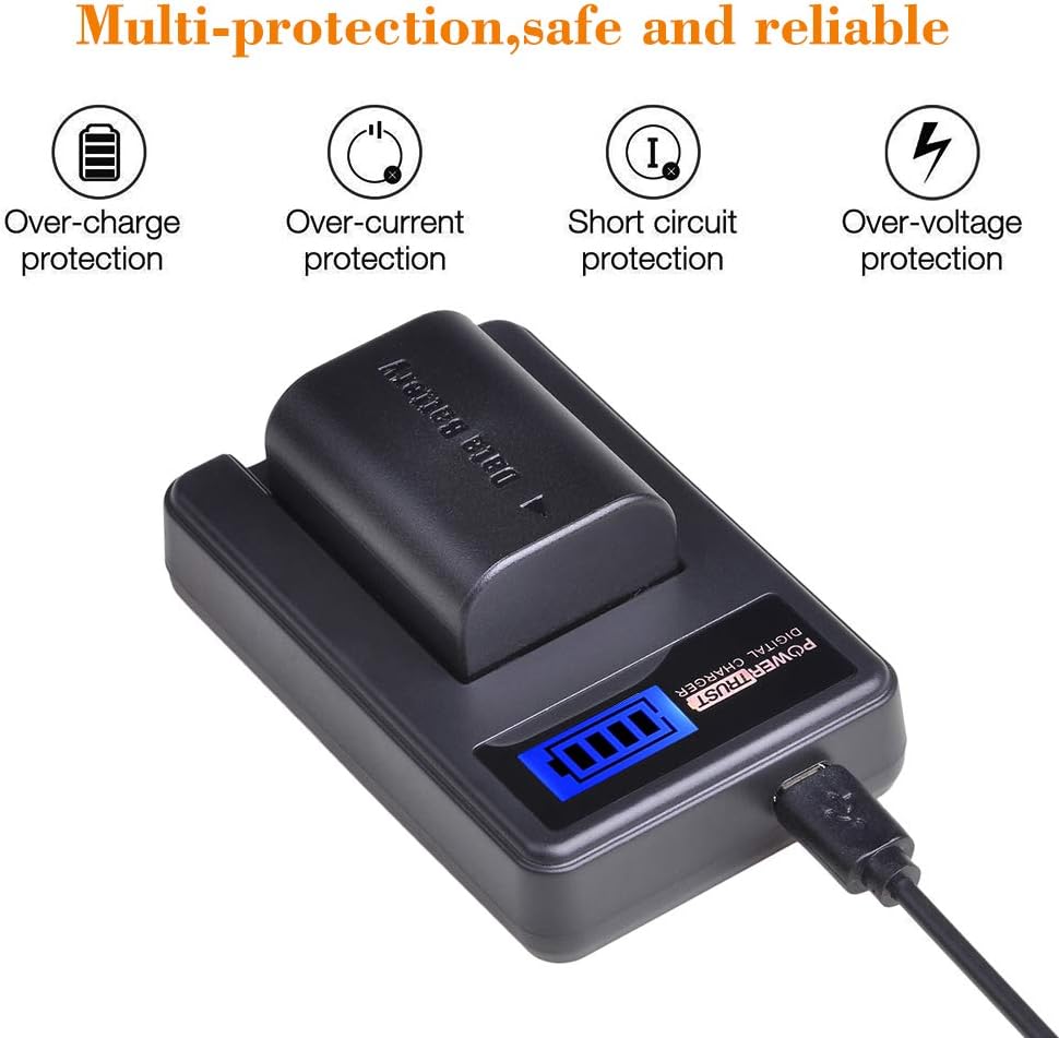 1-Pack BN-VG114 Battery + LCD USB Charger for JVC BN-VG107 BN-VG107U BN-VG108U BN-VG108E BN-VG114U BN-VG121U BN-VG138U BN-VG138 Camcorder Batteries
