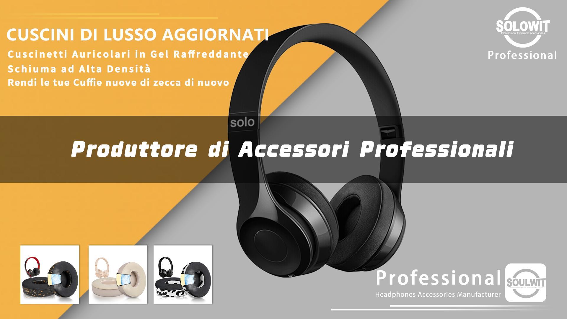 SOULWIT Cuscinetti Auricolari In Pelle Proteica E Memory Foam Per CMF By Nothing Headphone Pro ANC – Rosso, Sostituzione Facile
