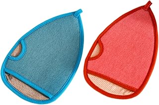 FRCOLOR 2 Peças Luvas Esfoliantes Toalhas De Spa Luvas Para Meninas Esfoliantes Corporais Luvas De Banho De Massagem Esfoliante Luva Esfoliante Luva De Viscose Luvas Esfoliantes Profundas