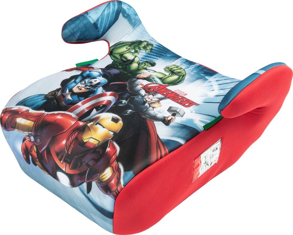 Marvel Avengers I-Size ECE R129 Autositz Für Kinder, 126-150 Cm, 22-36 Kg, 6-12 Jahre Alt, Gruppe 3, Leicht Und Einfach Zu Tragen — Abnehmbar Und Waschbar