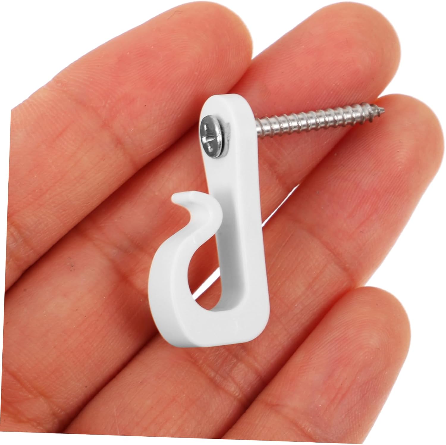 ULTECHNOVO 100sets Light Hanger Hooks Screws for Outdoor and Indoor String Lights and Design for Easy Installation for Holiday Decorations and Plant Baskets