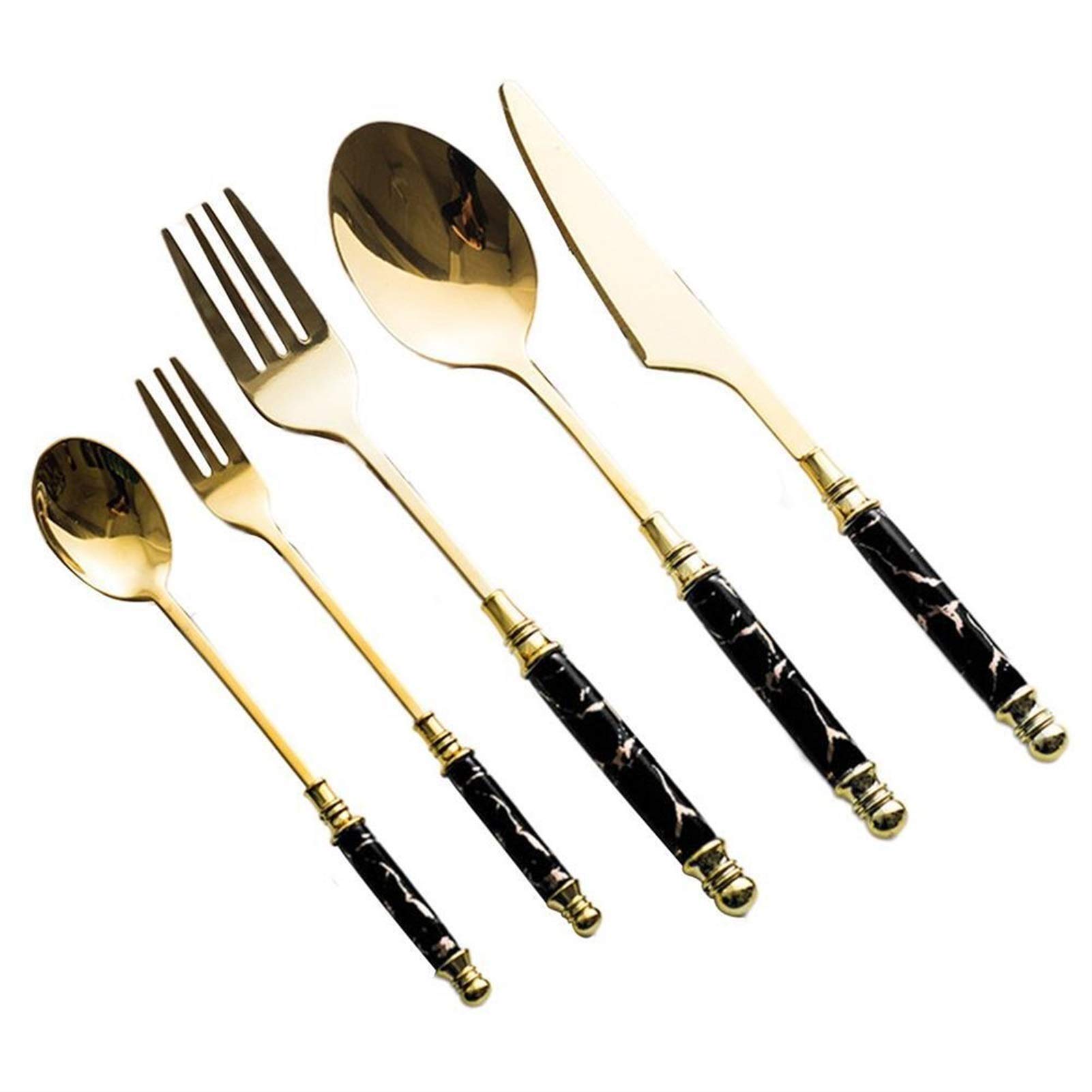Ensemble vaisselle lavable au lave-vaisselle en acier 304 poli miroir